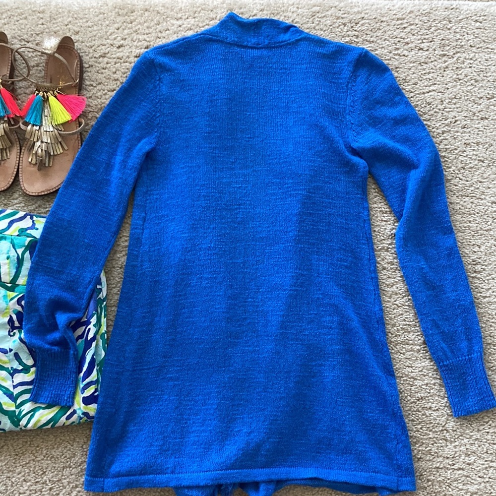 Lilly Pulitzer Lucita Cardigan Lapis Blue - Picture 6 of 6